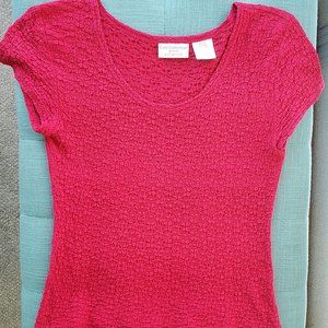 Worthington Petite Magenta Top M